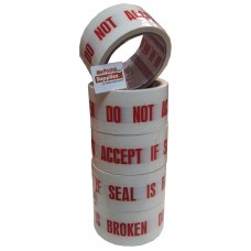 (Hunter) Do Not Accept If Seal Is Broken Tape 48mmx40yds (6 rolls/ Tube)